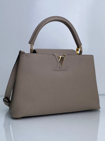 Louis Vuitton Galet Capucines Bag MM w/ Strap GHW