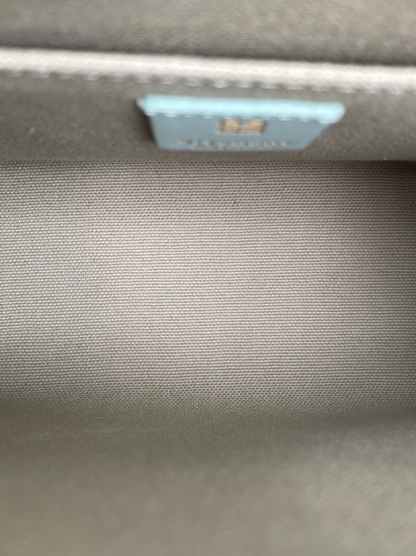 Givenchy Teal & White Logo Mini Tote Bag GHW