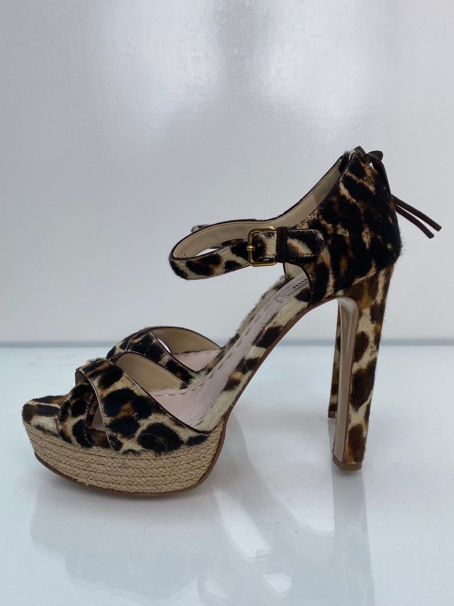Miu Miu Cheetah Ponyhair Heels, 41