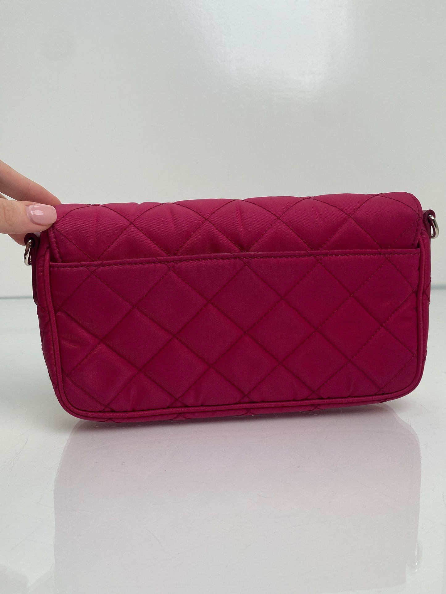 Prada Pink Tessuto Crossbody Bag SHW
