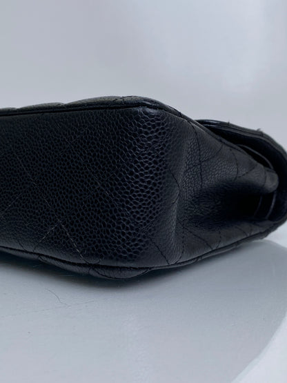 Chanel Black Caviar Classic Medium Flap Bag SHW