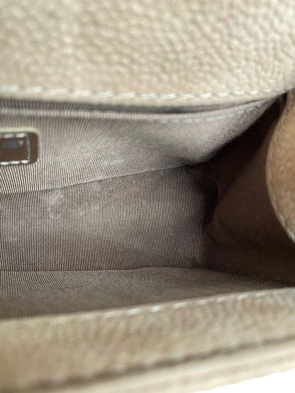 Chanel Taupe Boy Bag SHW