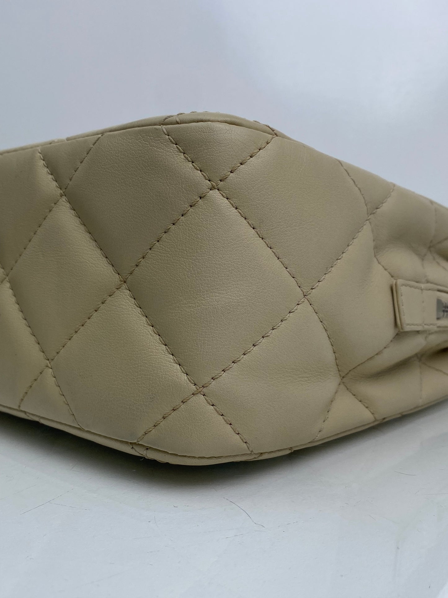 Chanel Light Beige CC Quilted Tote SHW #15