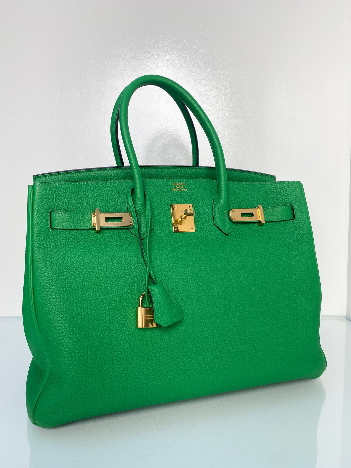 Hermes Birkin 35 Bamboo Togo GHW #R