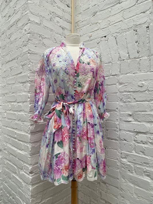 Dream Catcher Quarter Sleeve Mini Dress 38