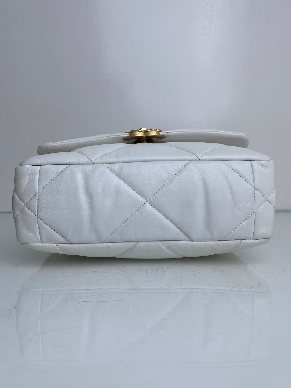 Chanel White Calfskin Small 19 Bag TTHW #30