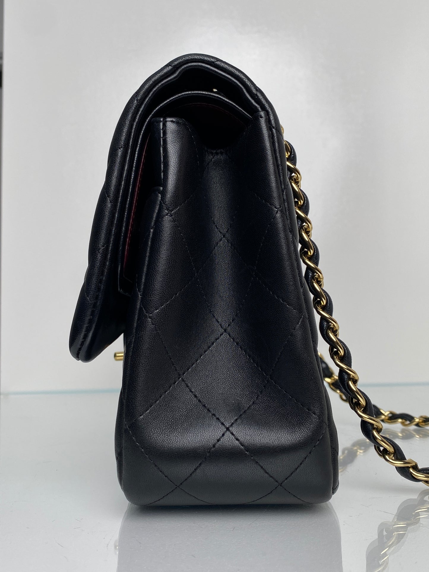 Chanel Black Lambskin Classic Jumbo Double Flap Bag GHW #14