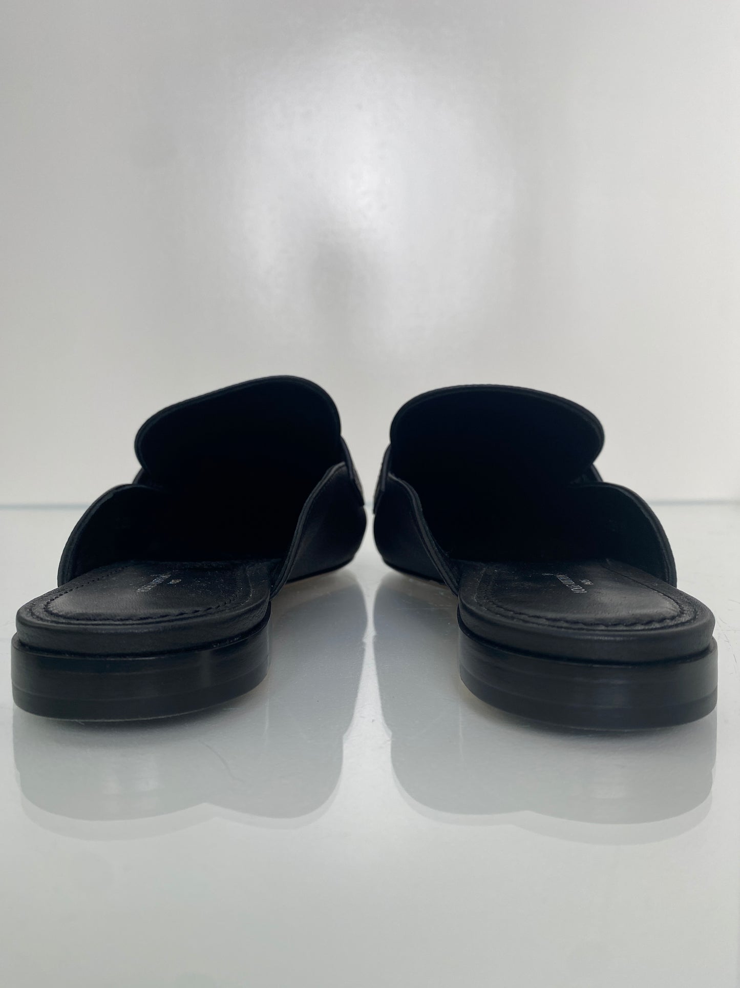 Louis Vuitton Black Mare Open Back Loafer, 40