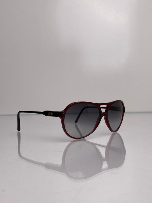 Louis Vuitton Maroon Aviator Sunglasses