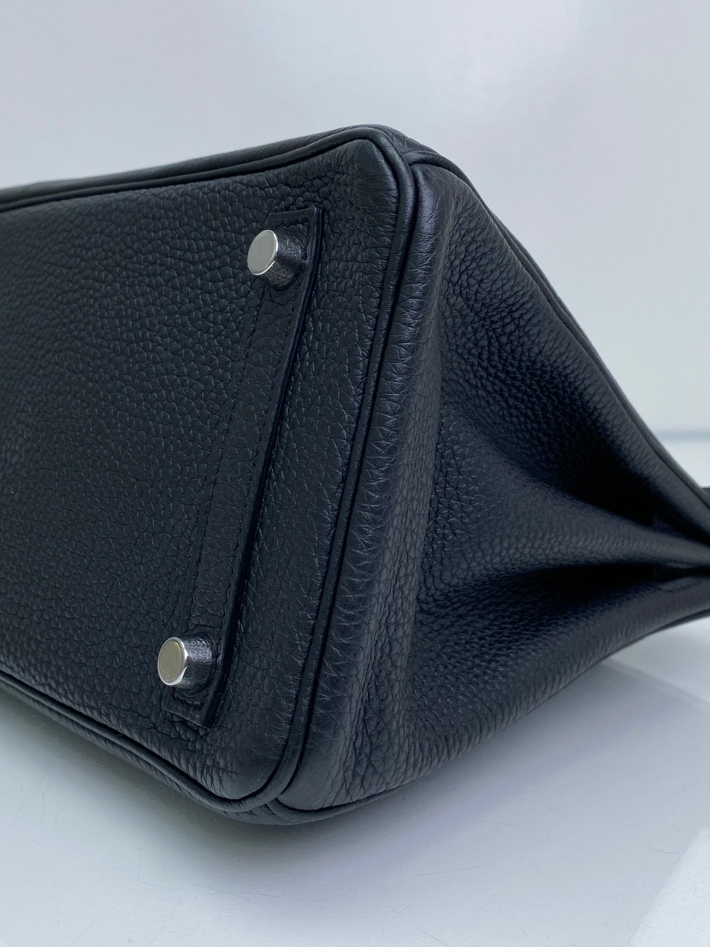 Hermes Birkin 25 Noir Togo PHW #A