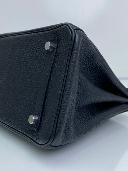Hermes Birkin 25 Noir Togo PHW #A