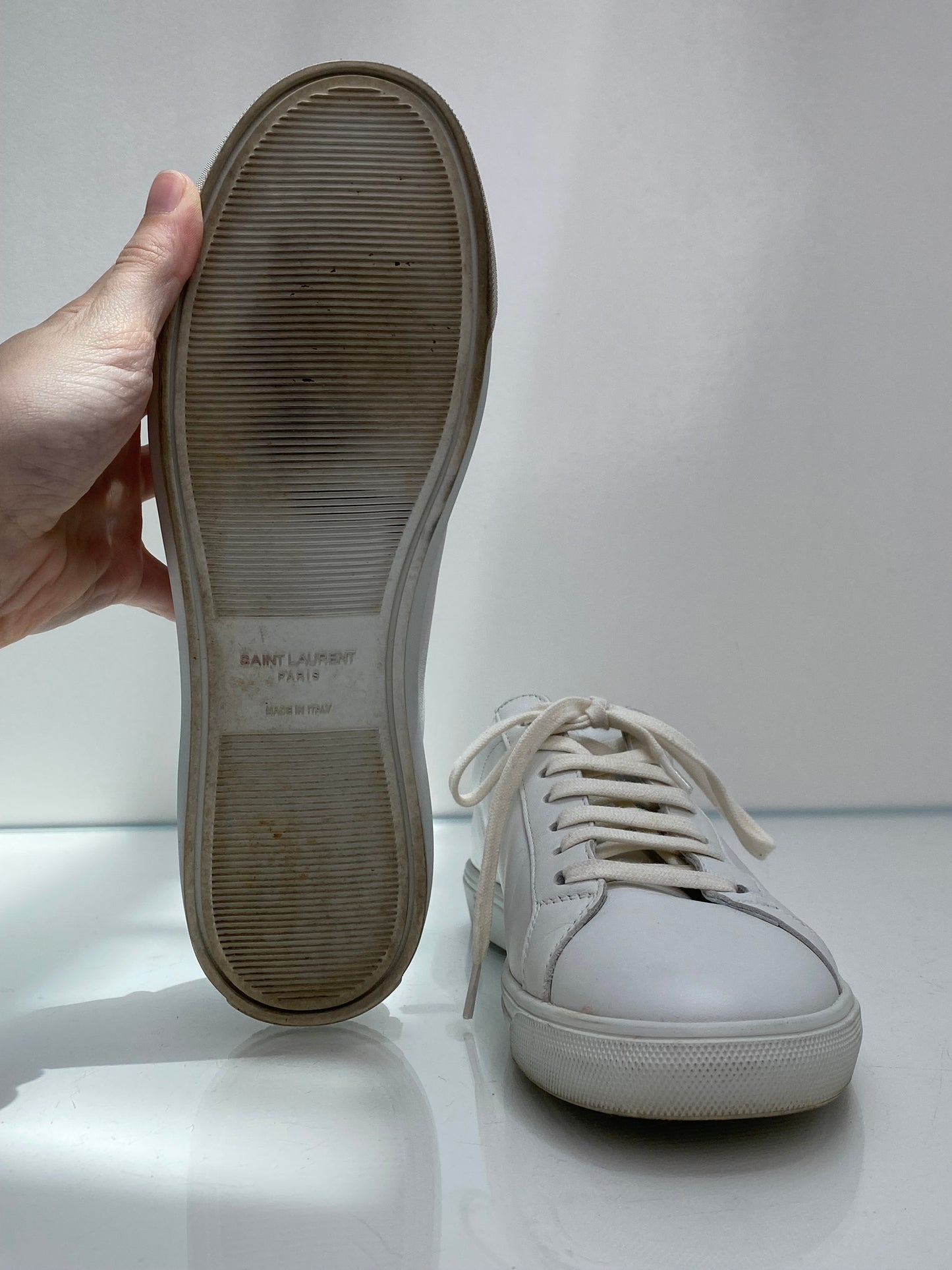 Saint Laurent White Sneakers, 39