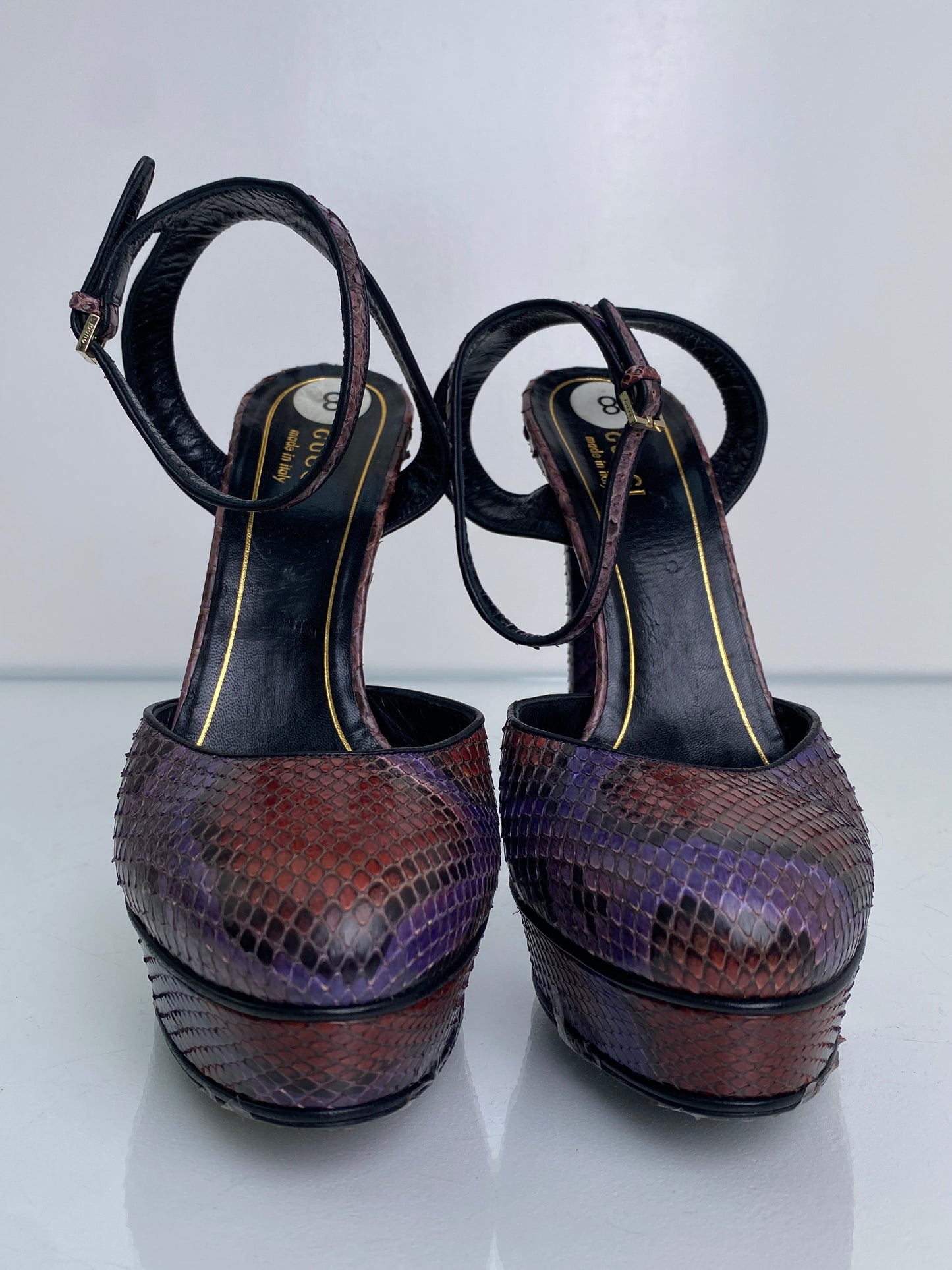 Gucci Python Heels, 38