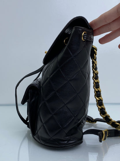 Chanel Vintage Black Duma Lambskin Backpack GHW #29
