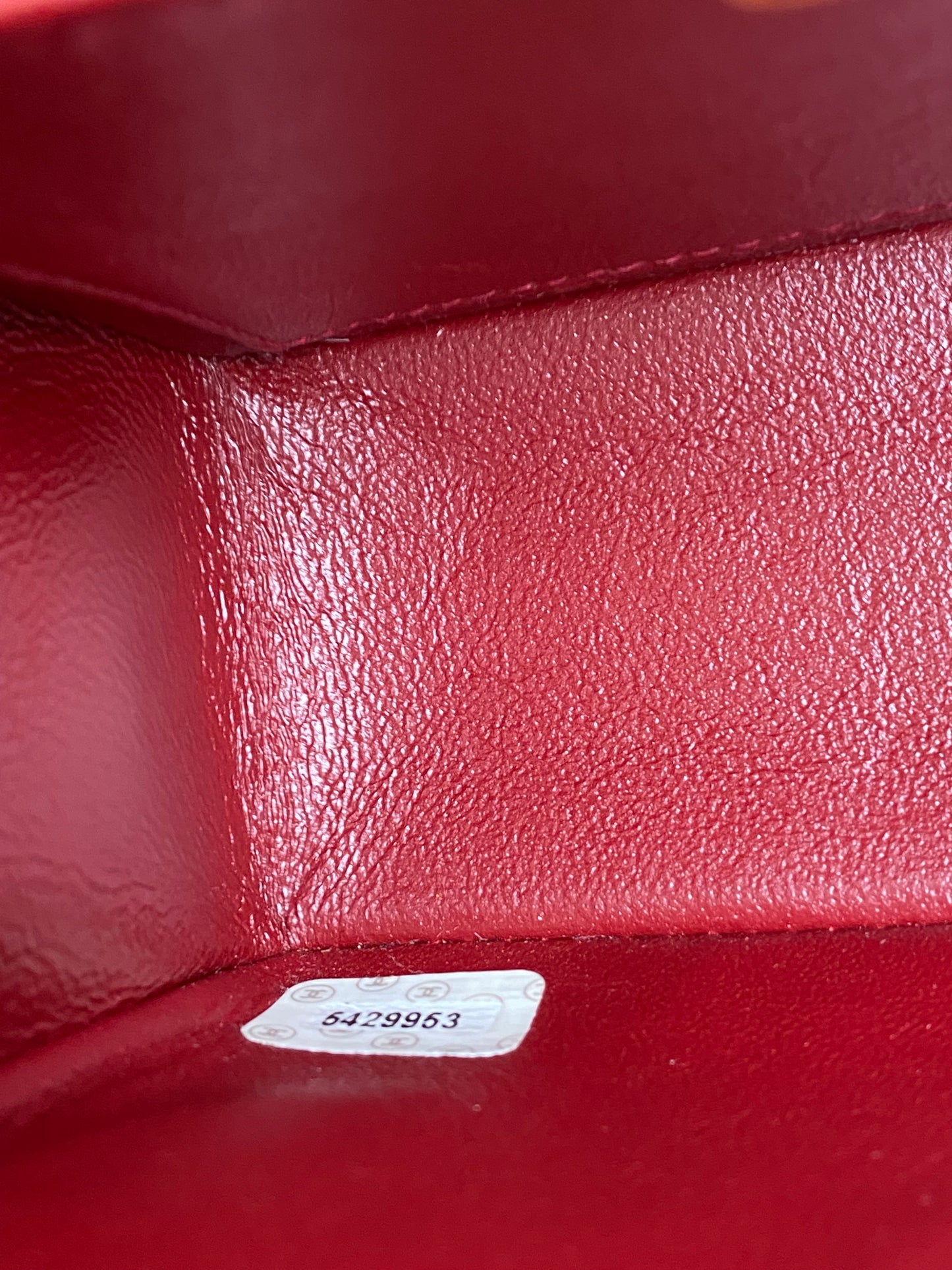 Chanel Bordeaux Red Classic Vintage Lambskin Mini Square Bag GHW #54