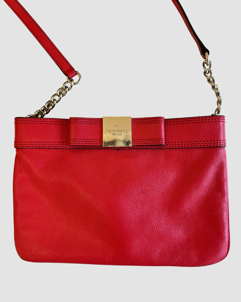 Kate Spade Red Leather Crossbody Bag