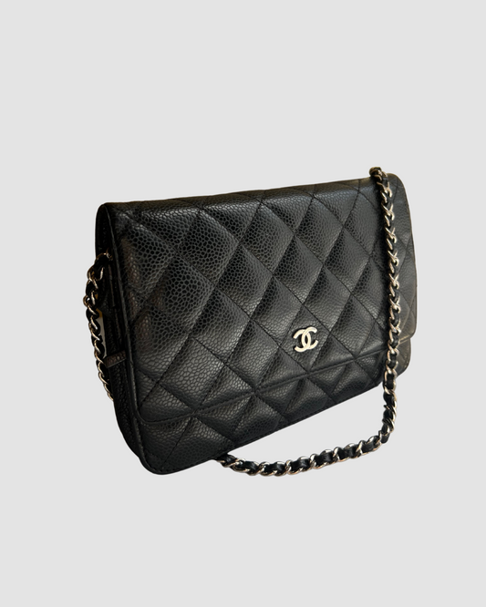 Chanel Black Caviar WOC SHW