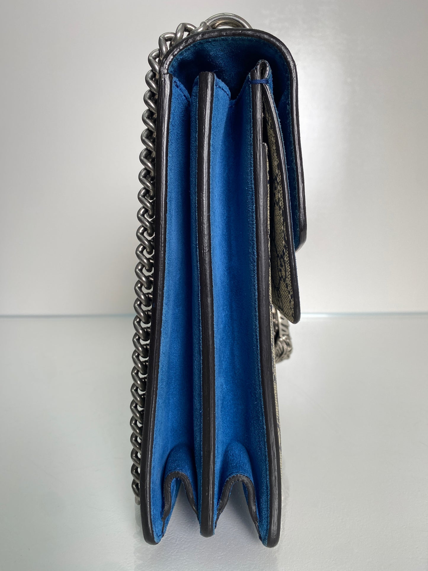 Gucci Blue Floral Supreme Dionysus Bag SHW