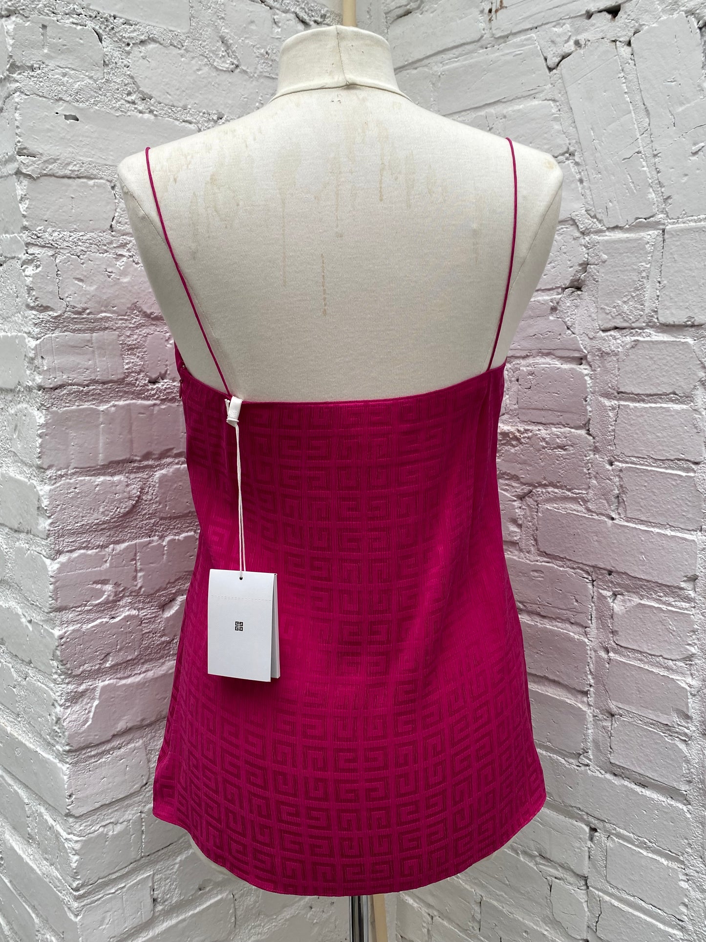 Givenchy Hot Pink Logo Flowy Tank Top, 38