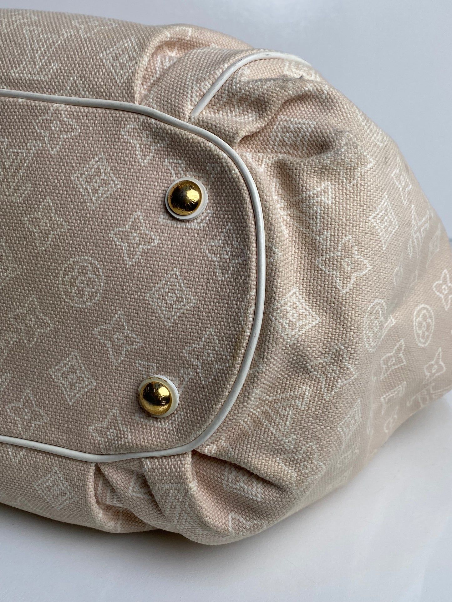 Louis Vuitton Tan & Cream Cabas Ipanema Monogram GM Tote Bag