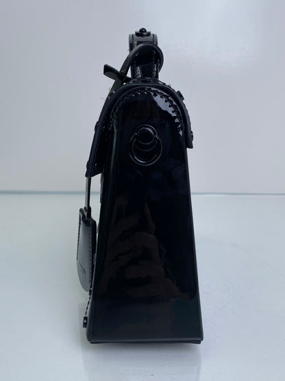 Balmain Black B-Buzz Dynasty Patent Leather Bag BHW