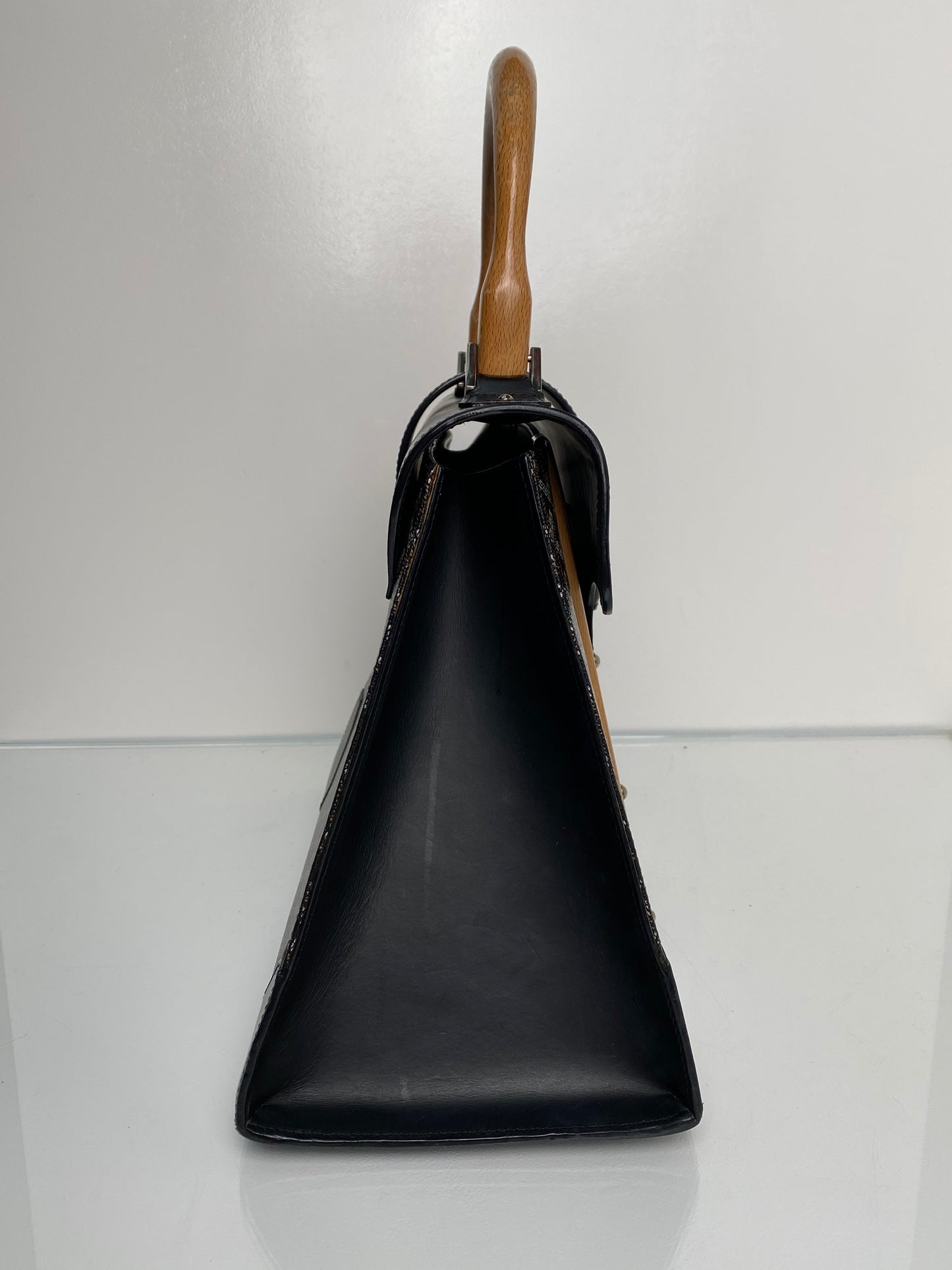 Goyard Black PM Goyardine Top Handle Tote Bag SHW