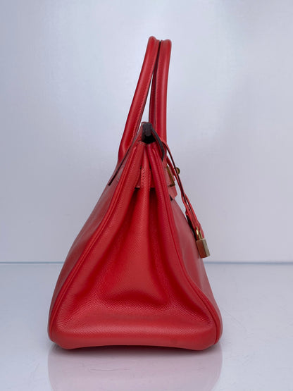 Hermes Birkin 30 Capucine Epsom GHW #Z