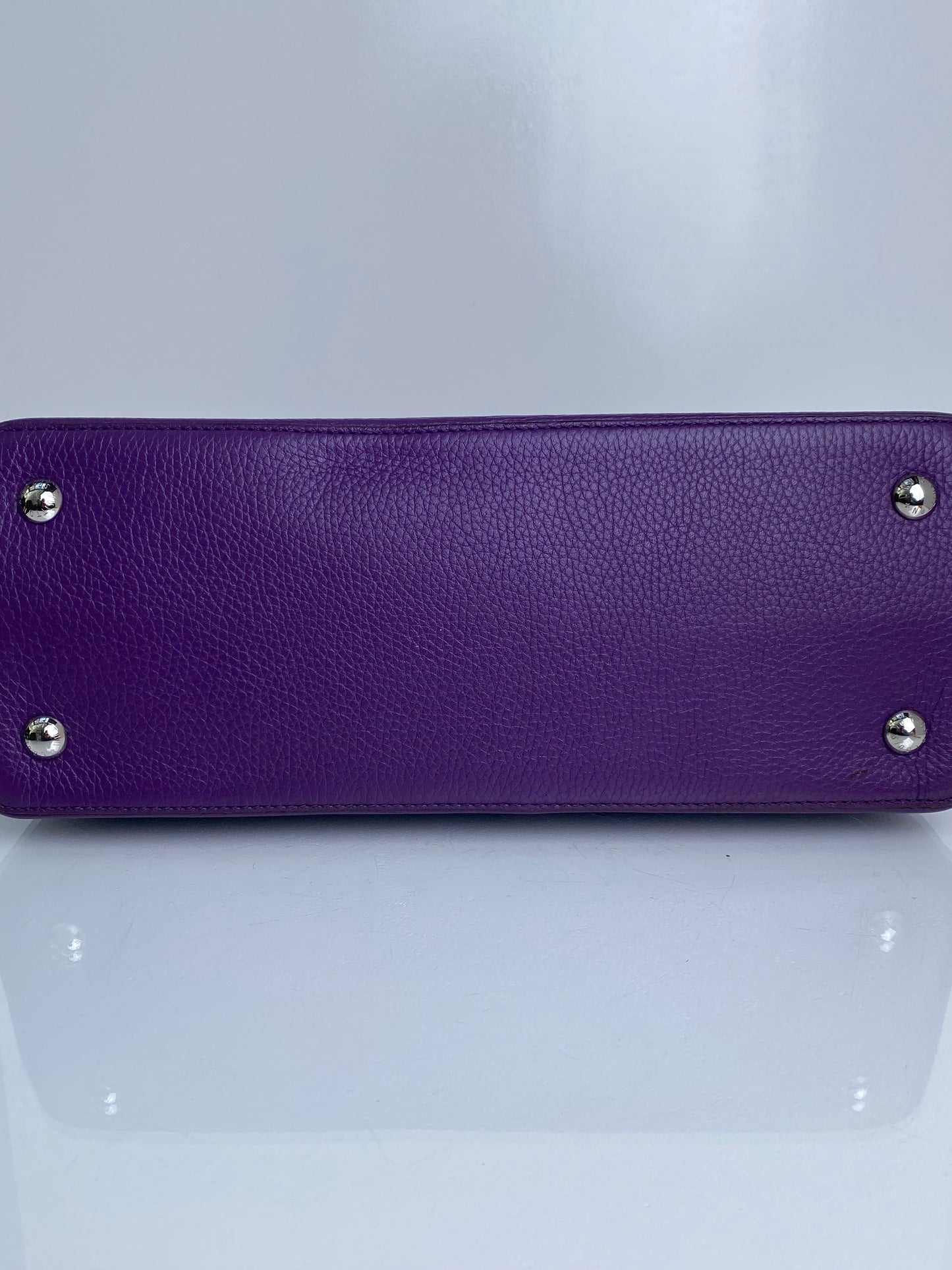 Louis Vuitton Purple Capucine MM Bag SHW