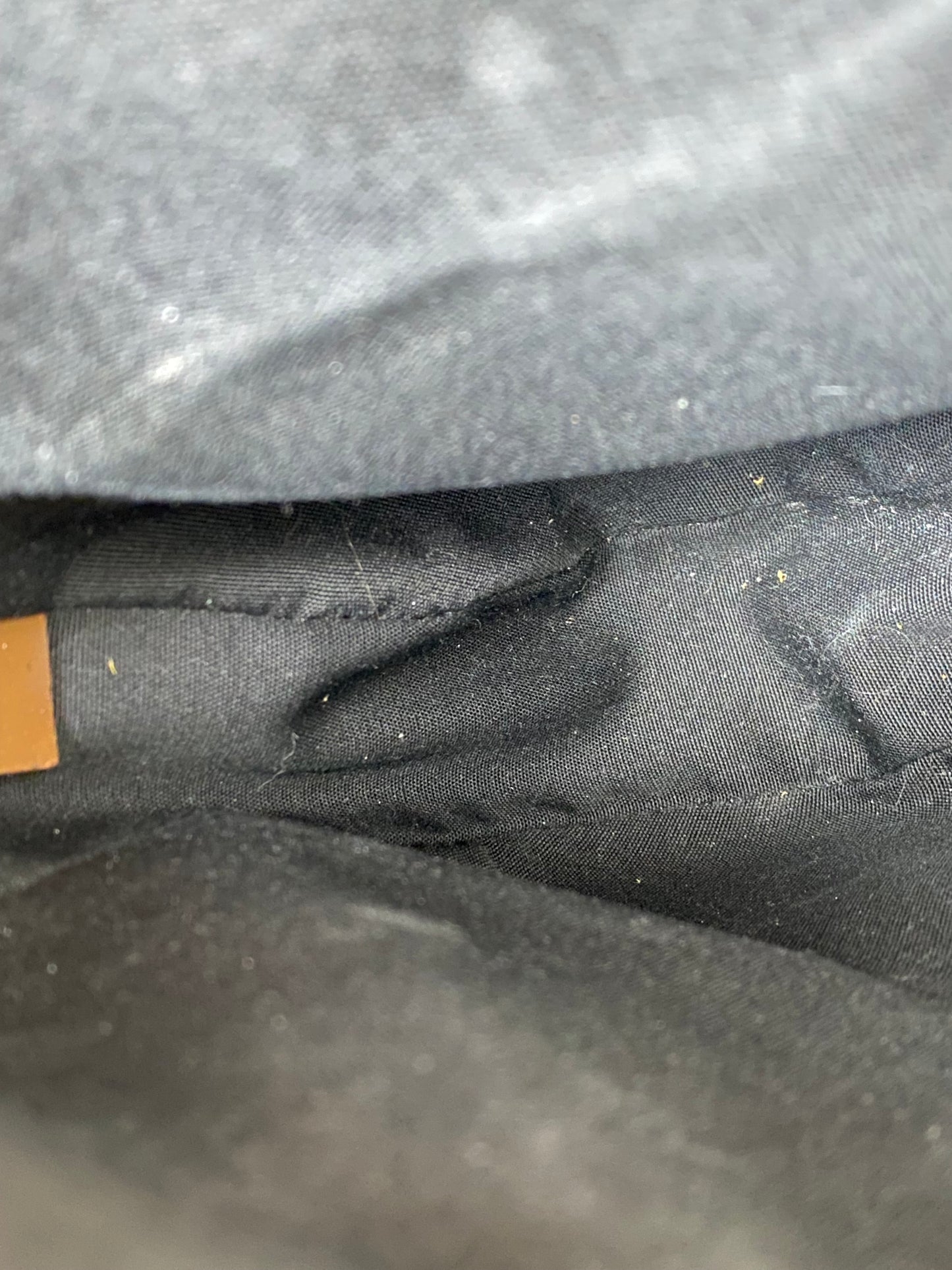 Christian Dior Diamond Logo Canvas Saddle Bag Taupe