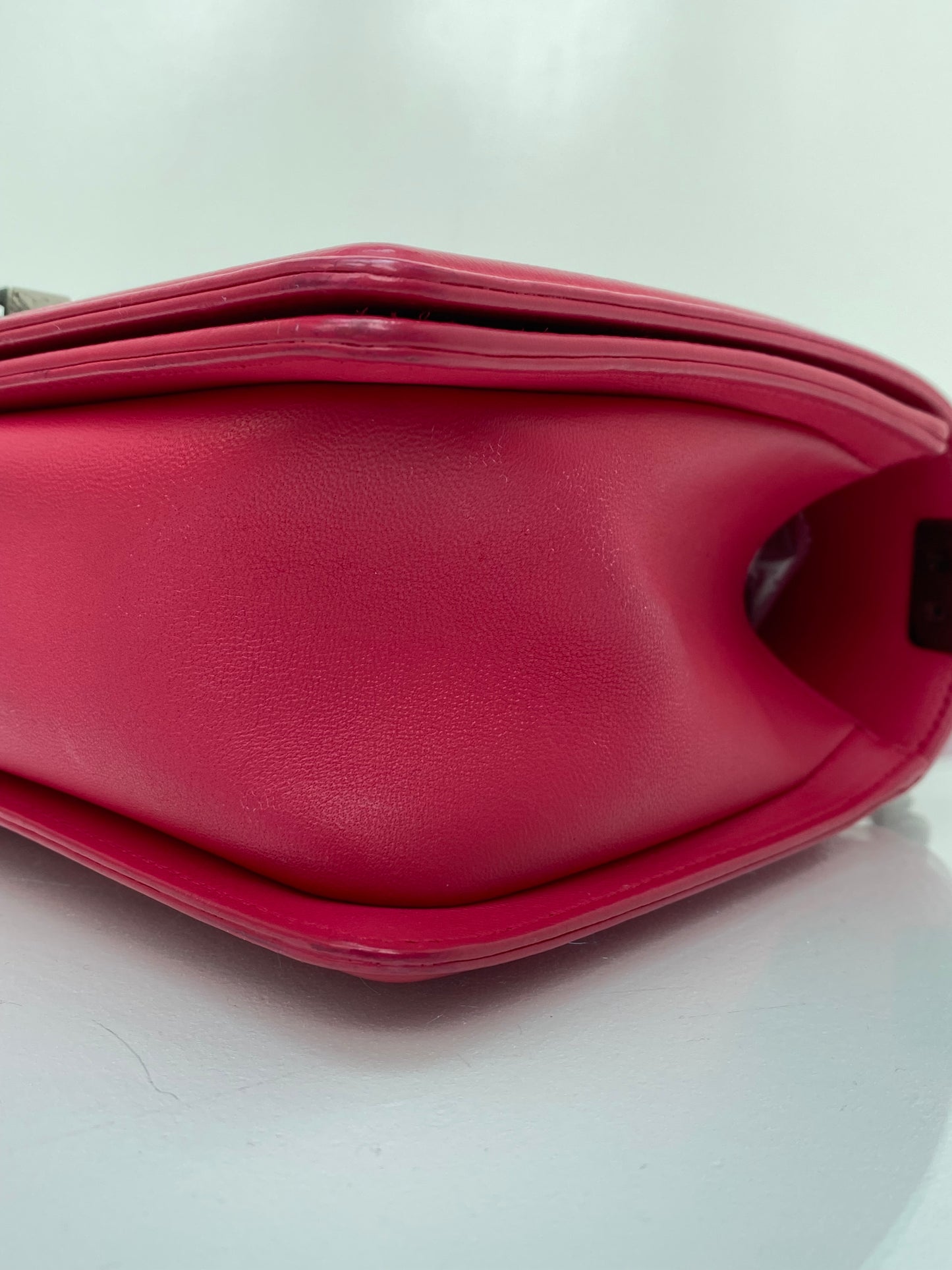 Chanel Pink Quilted Medium Boy Bag RHW