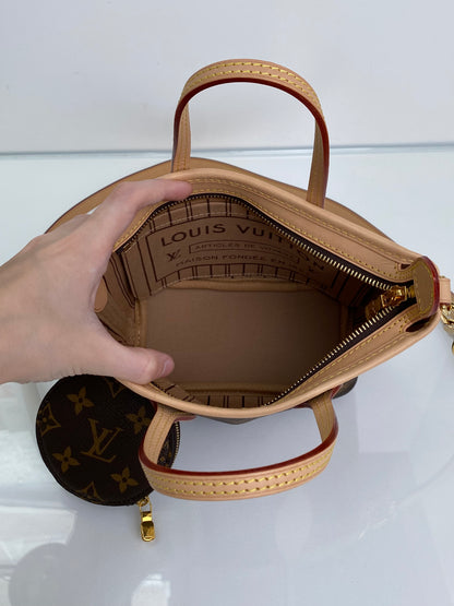 Louis Vuitton Monogram Canvas Neverfull BB Bag GHW