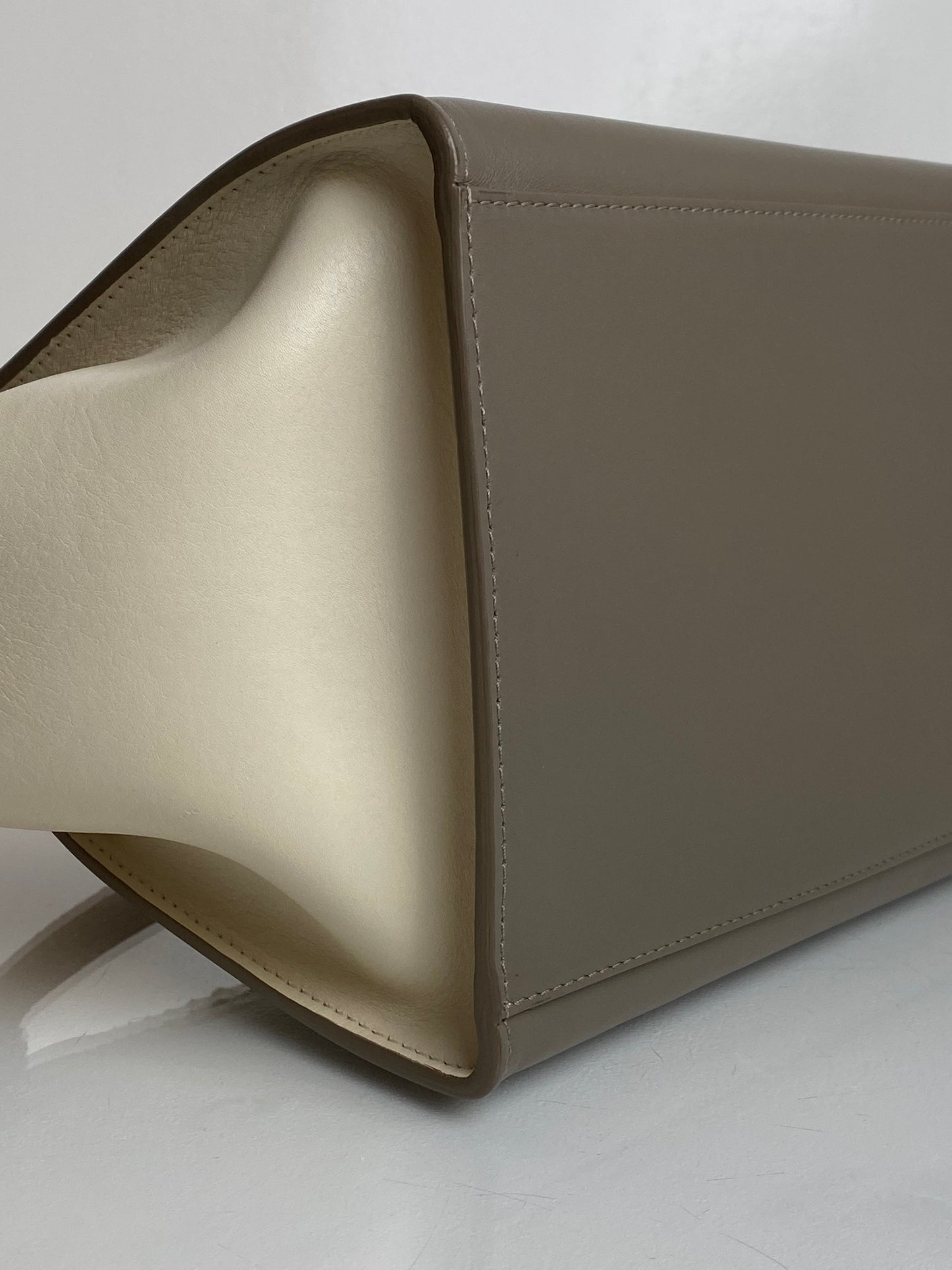 Celine Tricolor Leather & Python Trapeze Top Handle Bag