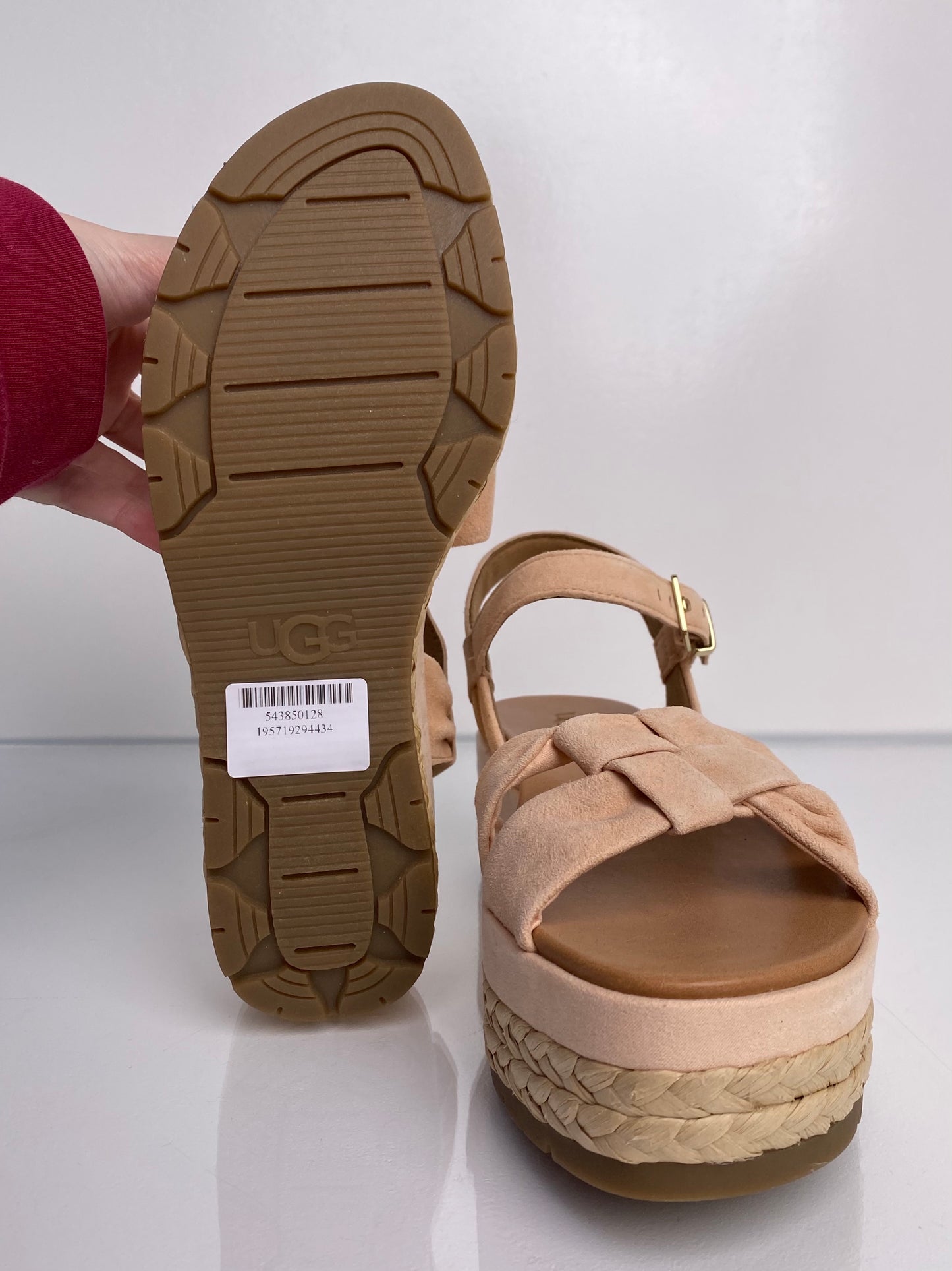 Ugg Pink Platform Sandals, 8.5