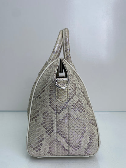 Givenchy Mini Antigona Lock Snakeskin Bag SHW