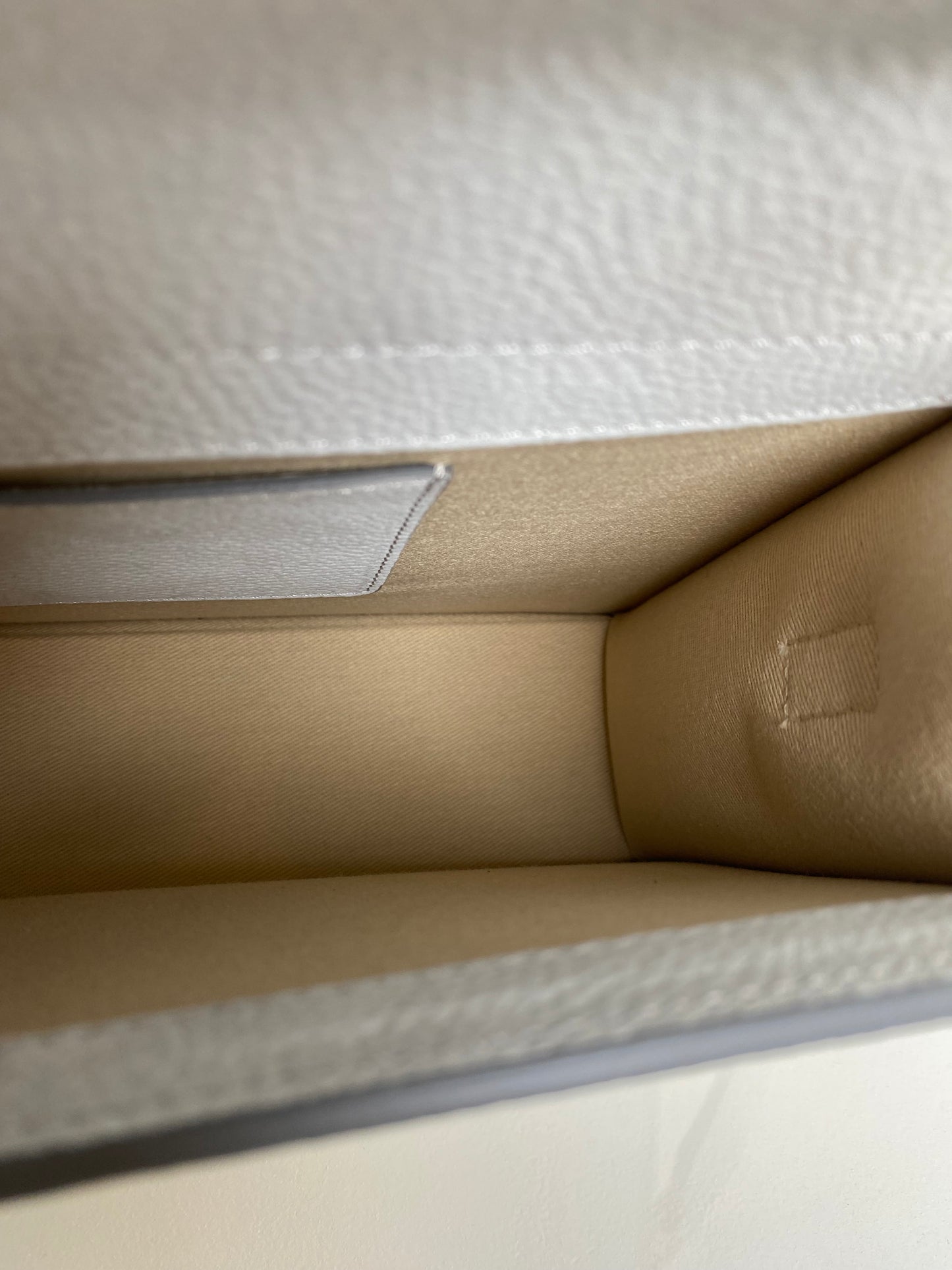 Jacquemus Grey Suede Le Grand Bambino Bag GHW