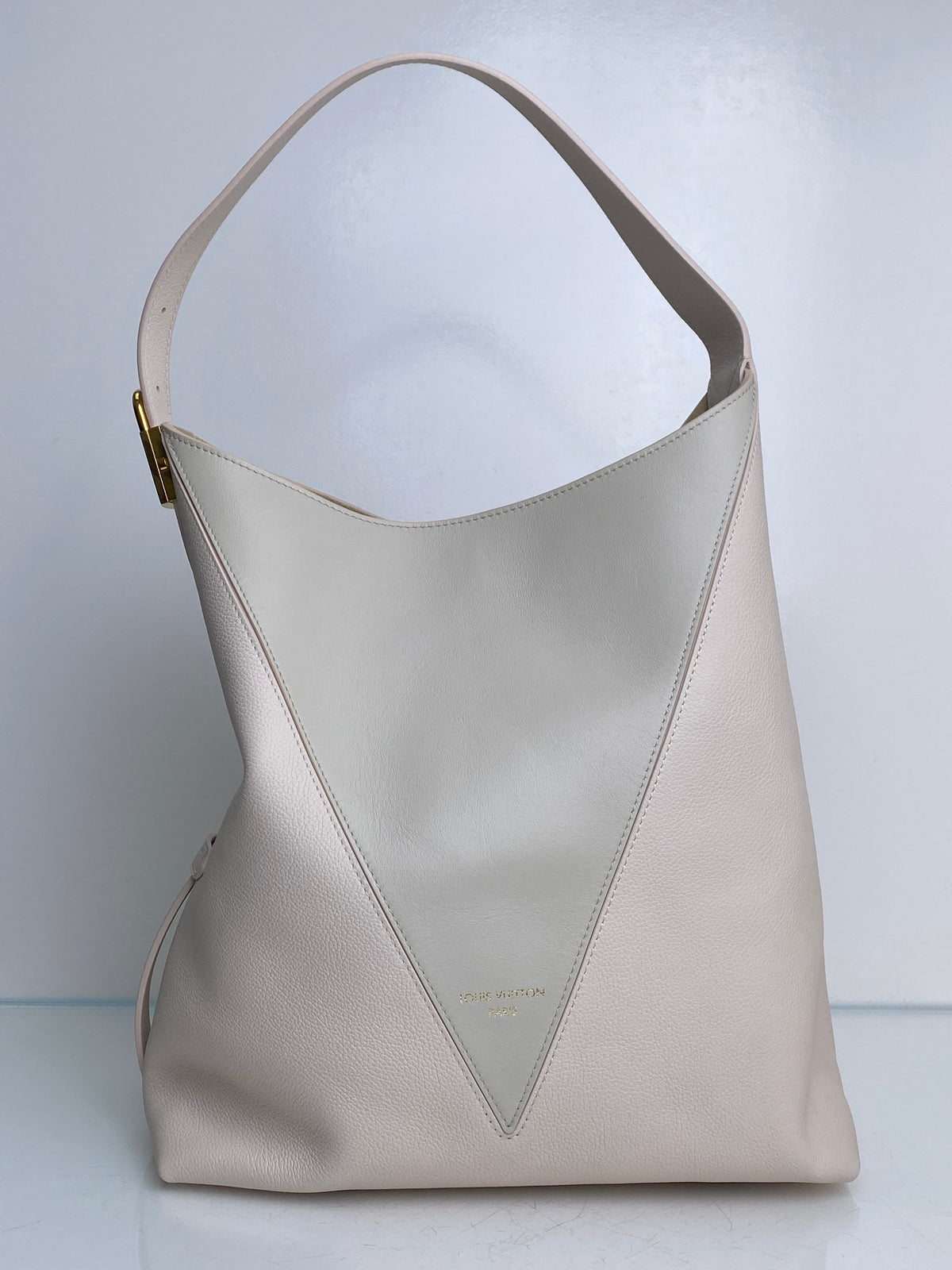 Louis Vuitton V Quartz Gris Low Key Hobo MM Bag GHW