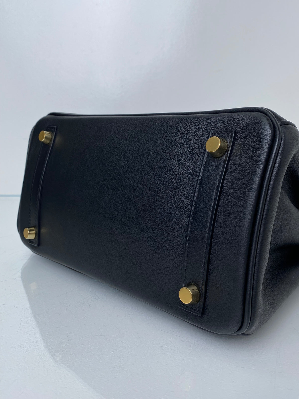 Hermes Birkin 25 Noir Swift #X
