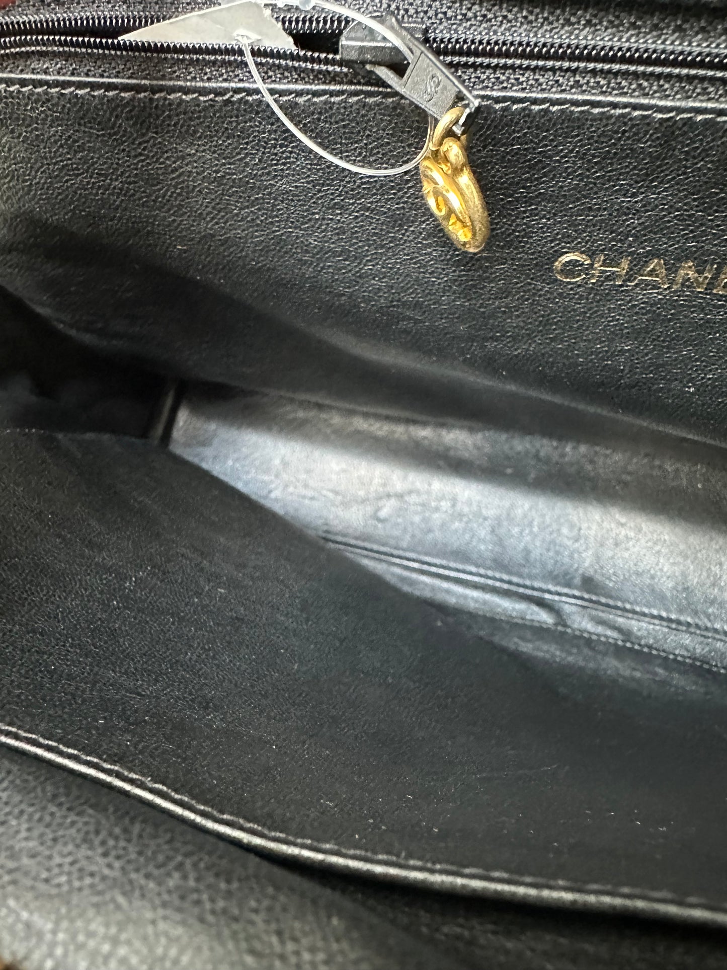 Chanel Black Shiny Crocodile Tote Bag GHW