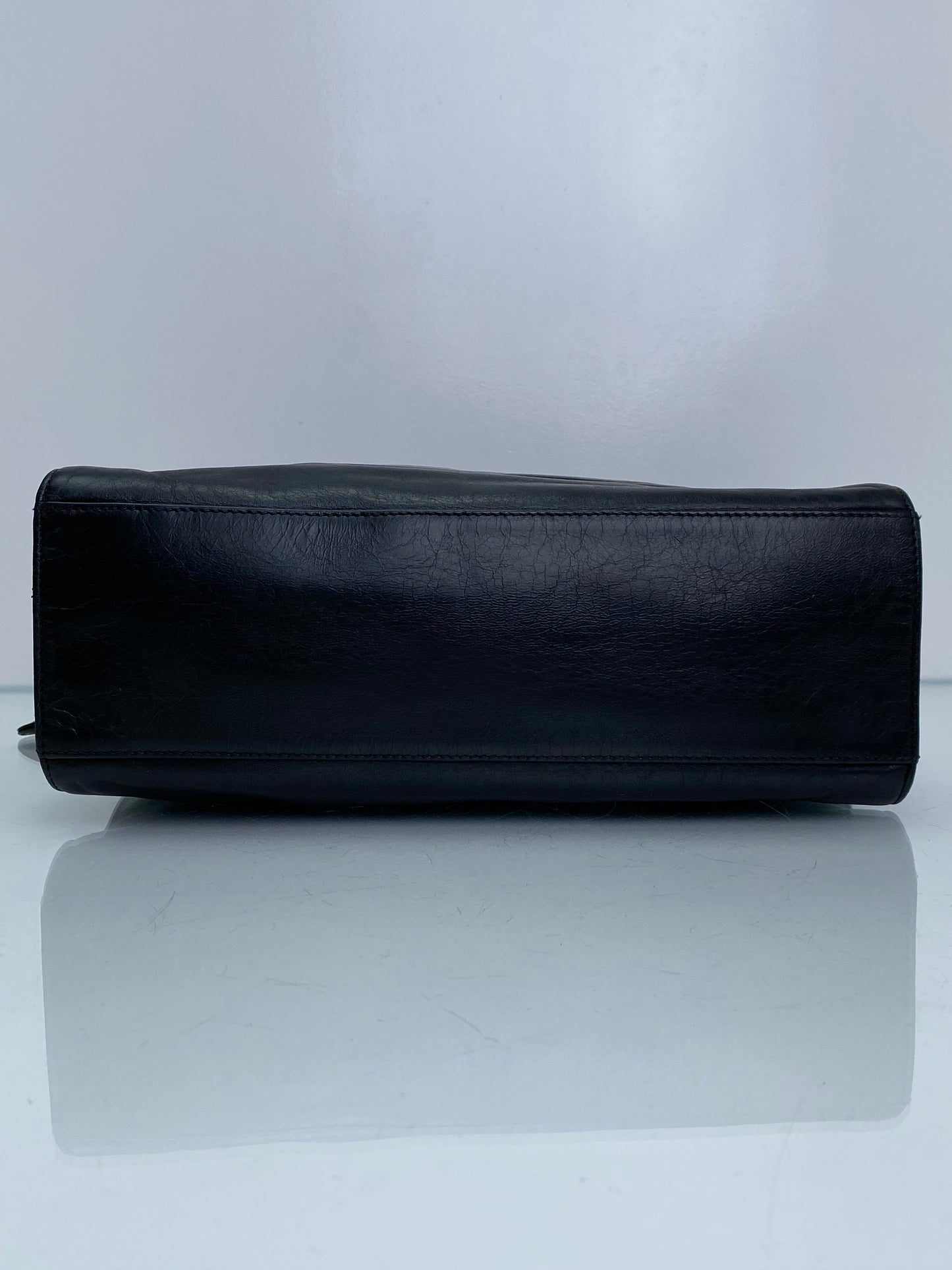 Chanel Vintage Black CC Timeless Square Tote GHW
