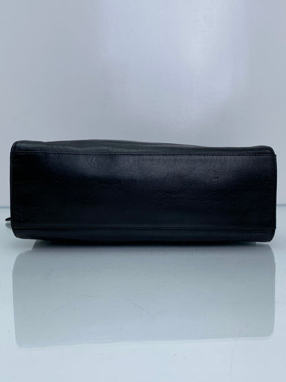 Chanel Vintage Black CC Timeless Square Tote GHW