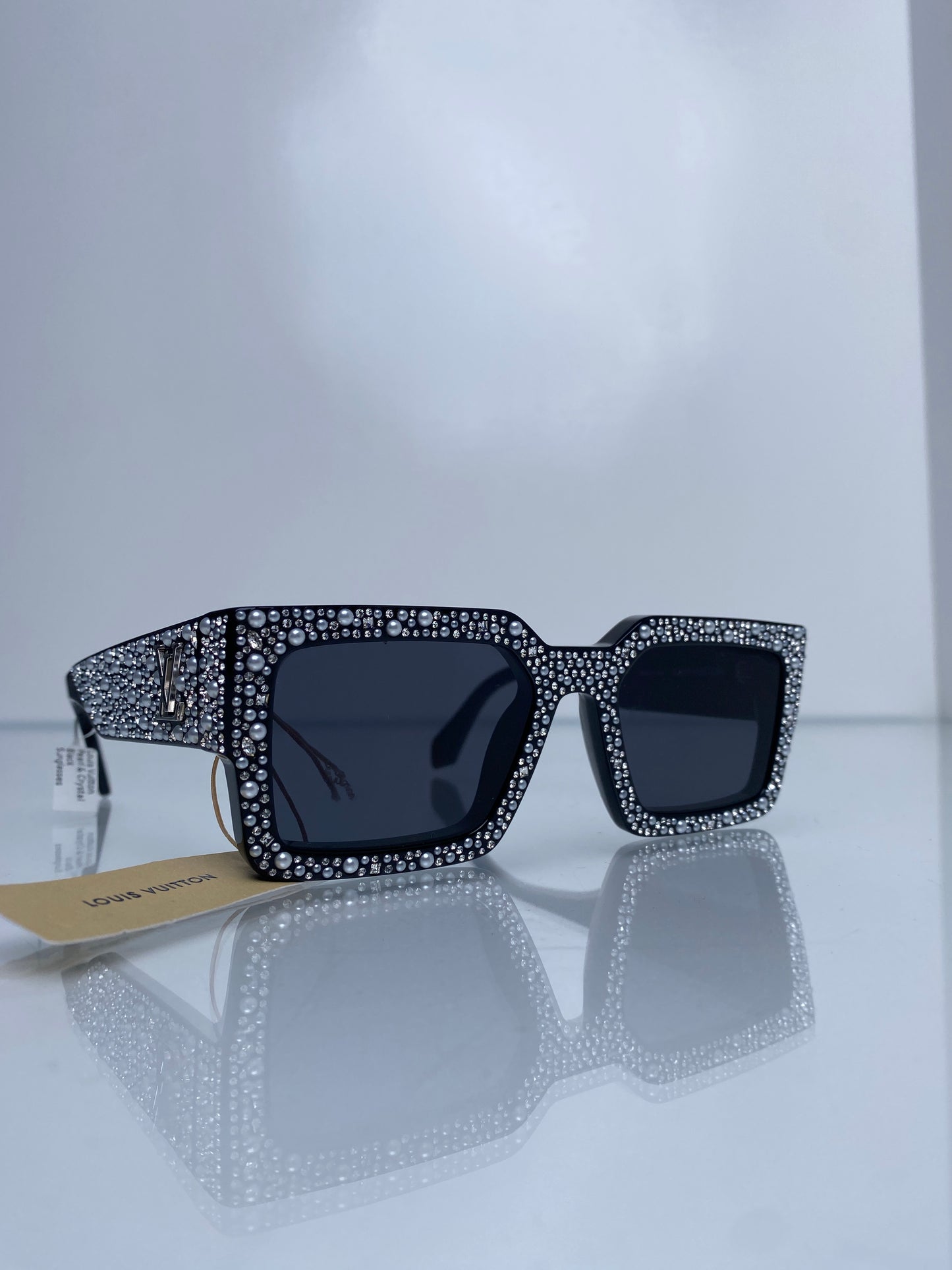 Louis Vuitton Pearl & Crystal Black Sunglasses