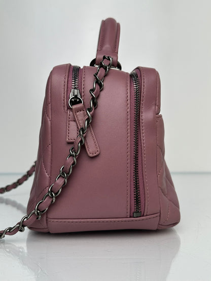 Chanel Mauve Lambskin Quilted Medium Trendy Bag RHW #21