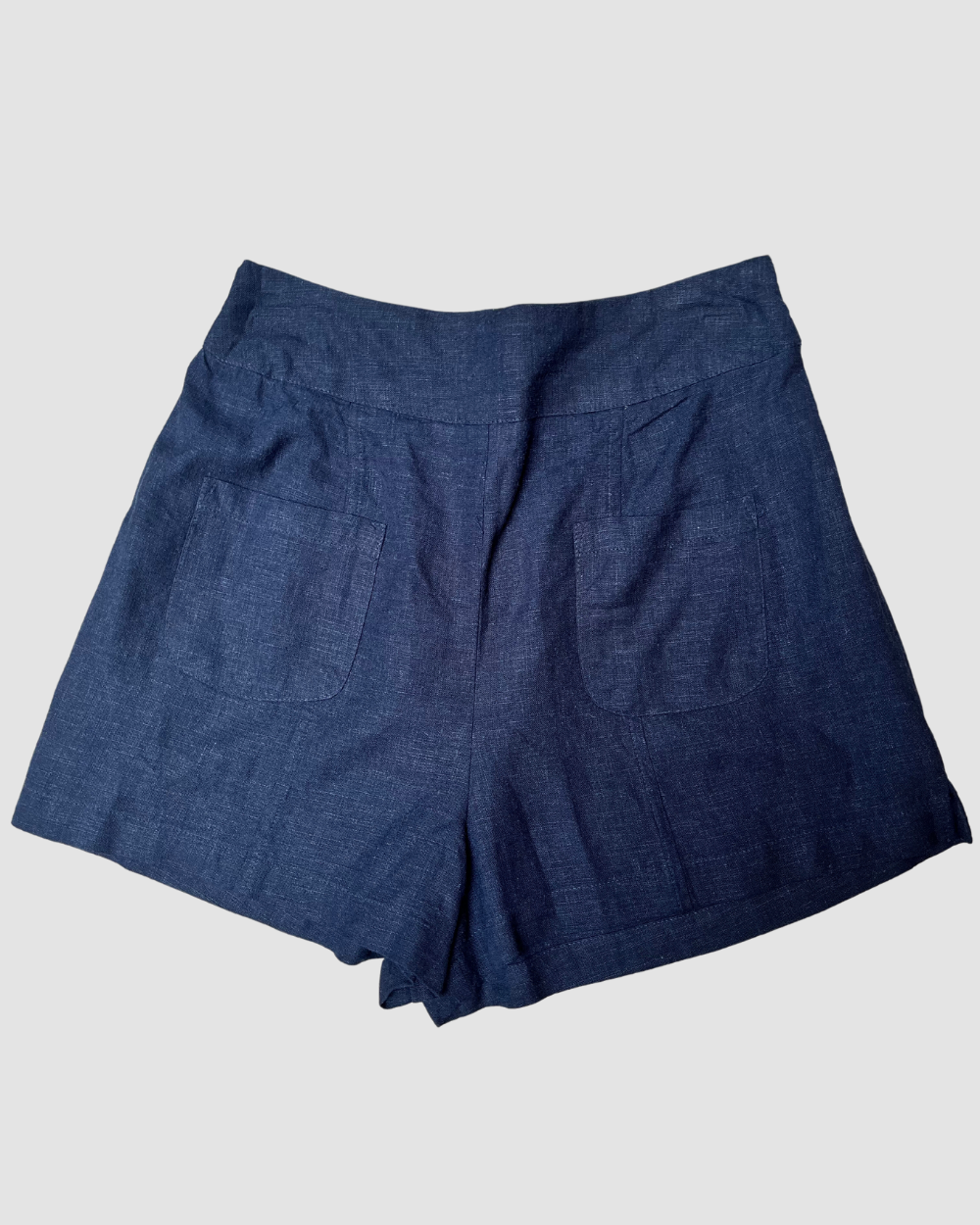 BOG Collective Navy Linen Shorts