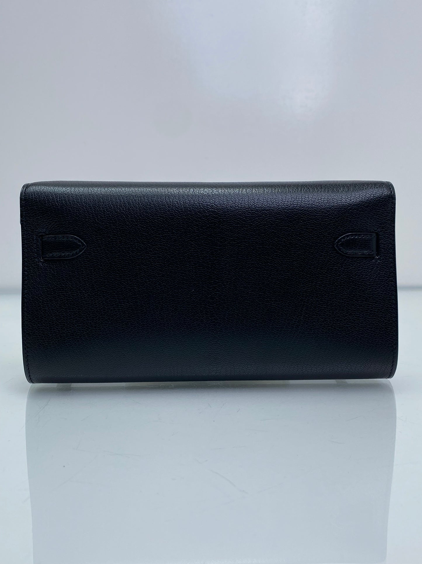 Hermes Kelly To Go Wallet Noir Chèvre PHW
