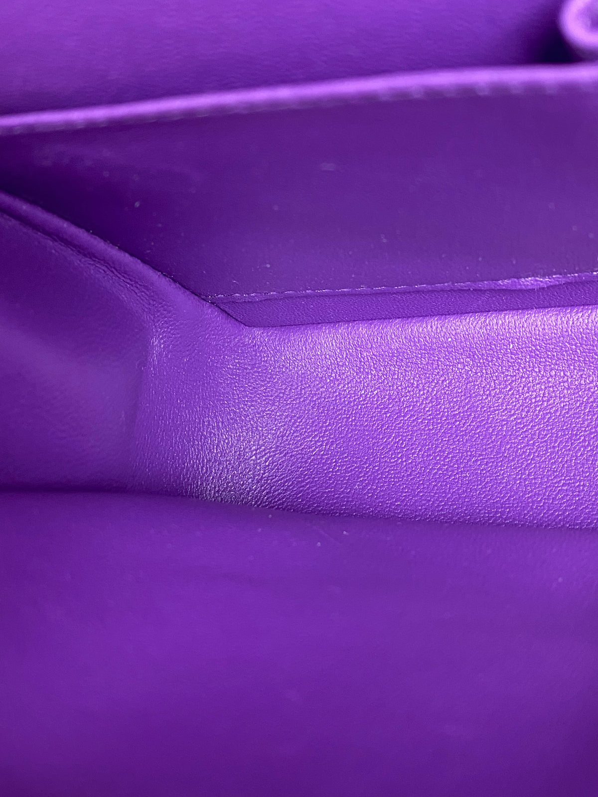 Chanel Purple Caviar Small Double Flap Bag GHW
