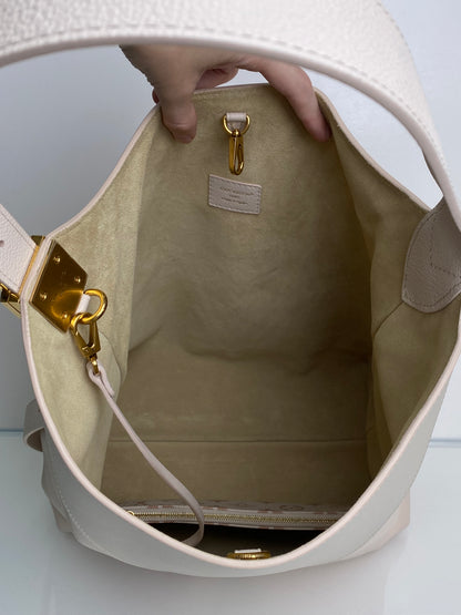 Louis Vuitton V Quartz Gris Low Key Hobo MM Bag GHW