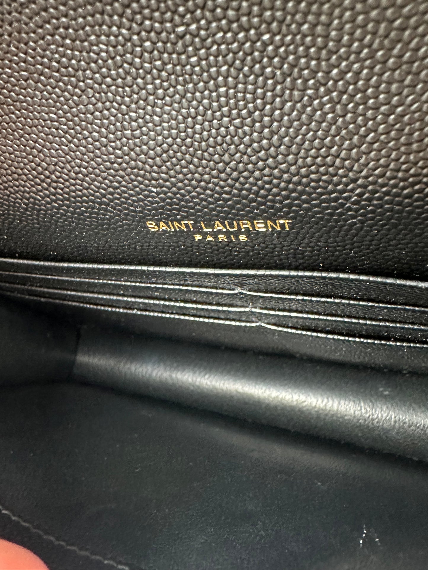 YSL Black Chevron WOC GHW