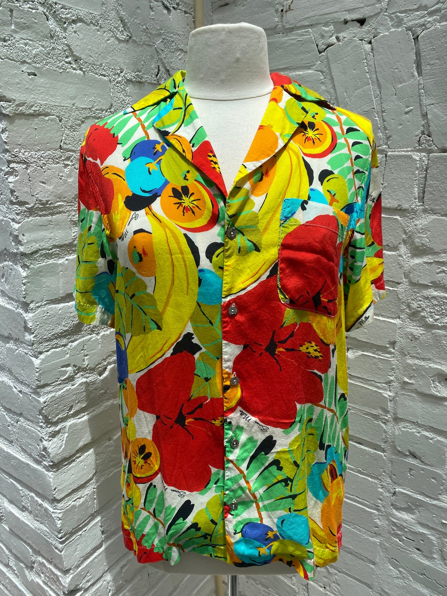 Simon Miller Yellow, Red, & Blue Top, XS