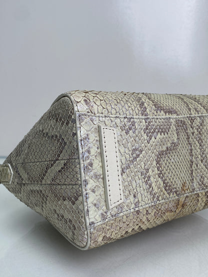 Givenchy Mini Antigona Lock Snakeskin Bag SHW