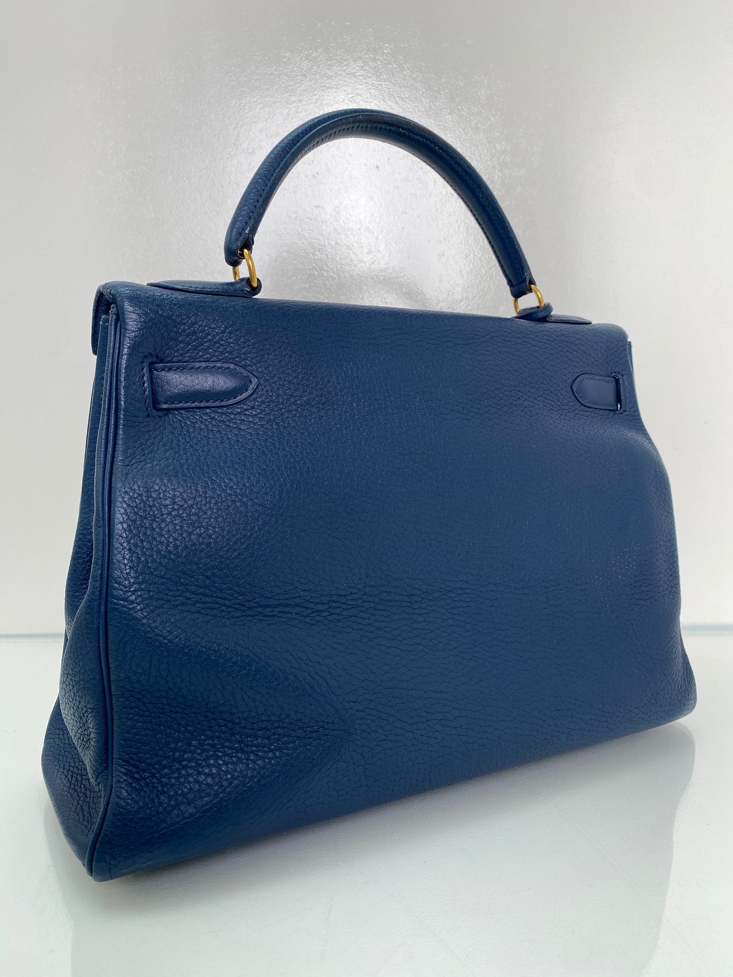 Hermes Birkin 32 Bleu Midnight Togo #Y Circle